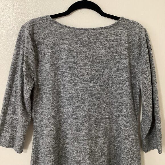 Arizona Jeans Minimalist Chic Grey Tied Cozycore Comfy Cinched Slouchy Dress XL - Picture 8 of 10